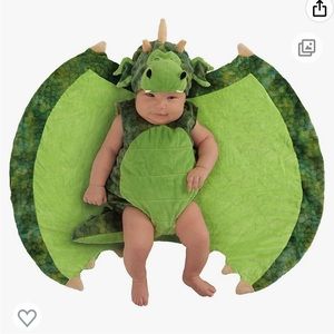Baby Dragon Costume with swaddling blanket-Size 0-3 months